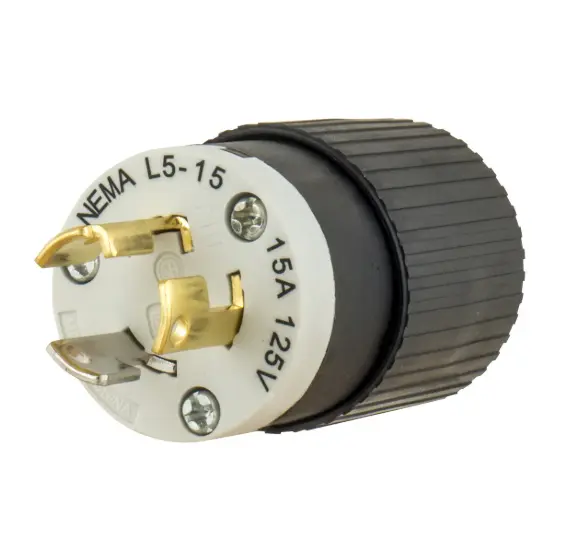 CLAVIJA DE BLOQUEO INDUSTRIAL L5-15P, 15A 125V, BRYANT