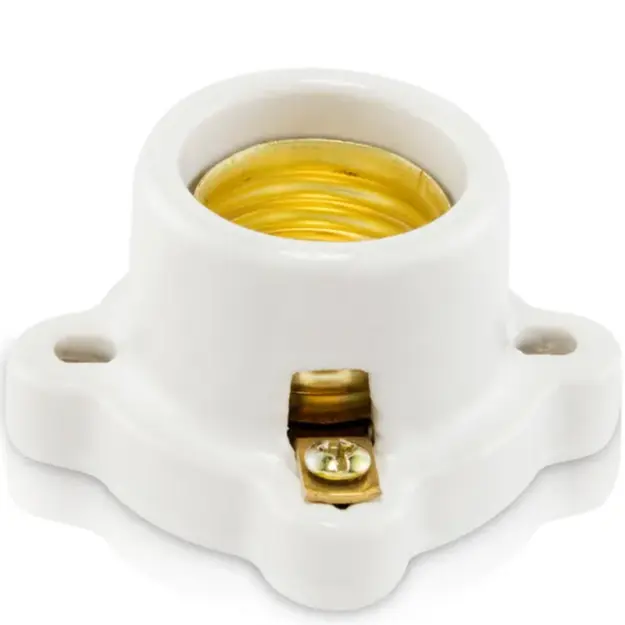 PORTALÁMPARA PARA ANUNCIO PORCELANA CUADRADO E26 IUSA