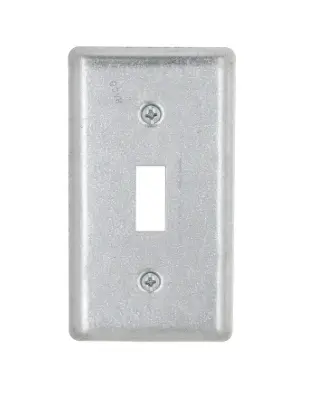 TAPA GALVANIZADA 2X4" PARA APAGADOR SENCILLO, RACO