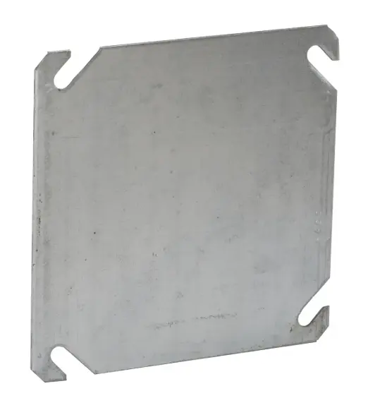 TAPA GALVANIZADA 4X4" CIEGA, RACO