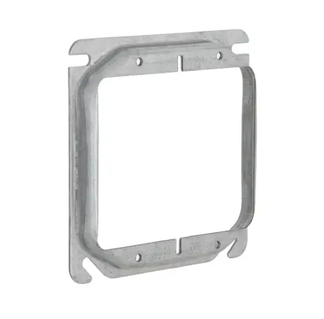 TAPA MARCO GALVANIZADA 4X4" A 2 111, 1/2" REALZADA, RACO