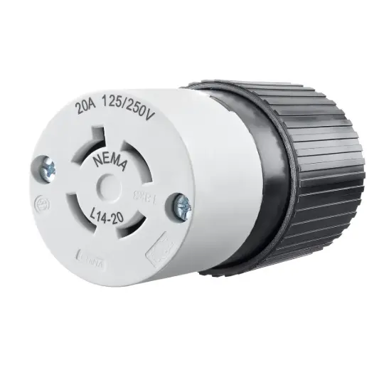 TOMA DE BLOQUEO COLGANTE INDUSTRIAL L14-20R, 20A 125/250V, BRYANT