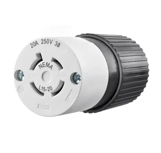 TOMA DE BLOQUEO COLGANTE INDUSTRIAL L15-20R, 20A 250V TRIFÁSICO DELTA, BRYANT