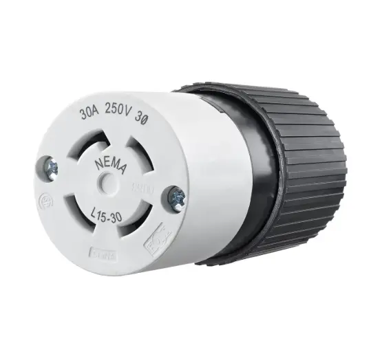 TOMA DE BLOQUEO INDUSTRIAL COLGANTE L15-30R, 30A 250V TRIFÁSICO DELTA, BRYANT