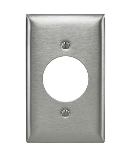 TAPA ACERO INOXIDABLE 2X4" PARA TOMA 20/30A O APAGADOR SENCILLO, WDK