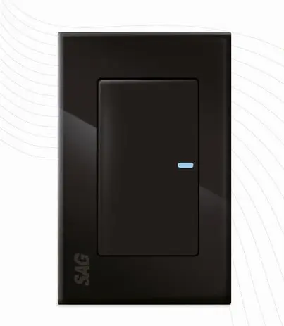 APAGADOR SENCILLO/ESCALERA CON TAPA, SAGELECTRIC
