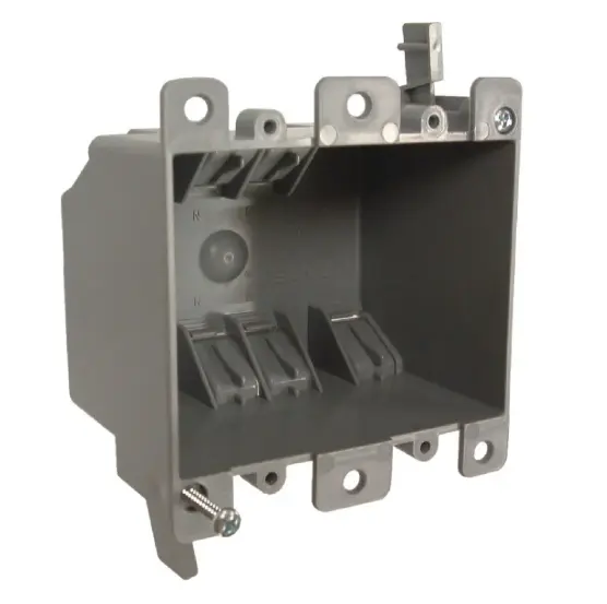 CAJA PLÁSTICA 4X4", 2 3/4" PROF, PARA TABLAROCA, RACO