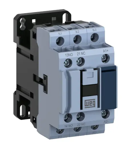 CONTACTOR CWB BOBINA 220 VCA 1NA+1NC, TIPO TORNILLO, WEG