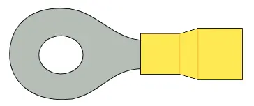 TERMINAL DE OJO PVC AMARILLA 12-10 AWG