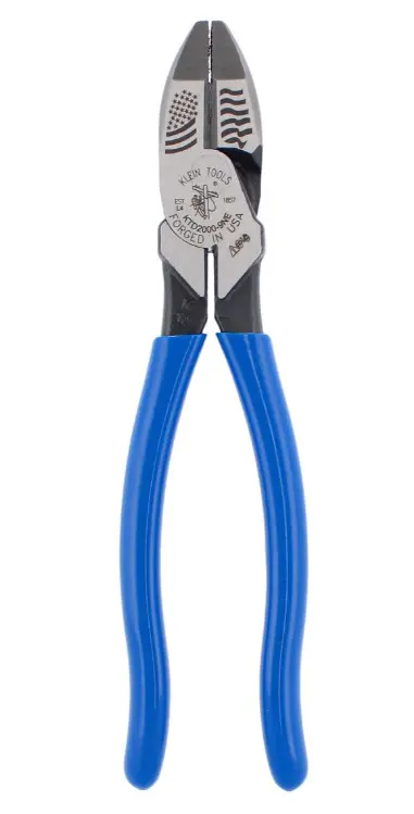 PINZA DE ELECTRICISTA DE 9" SERIE 2000 AZUL KLEIN 