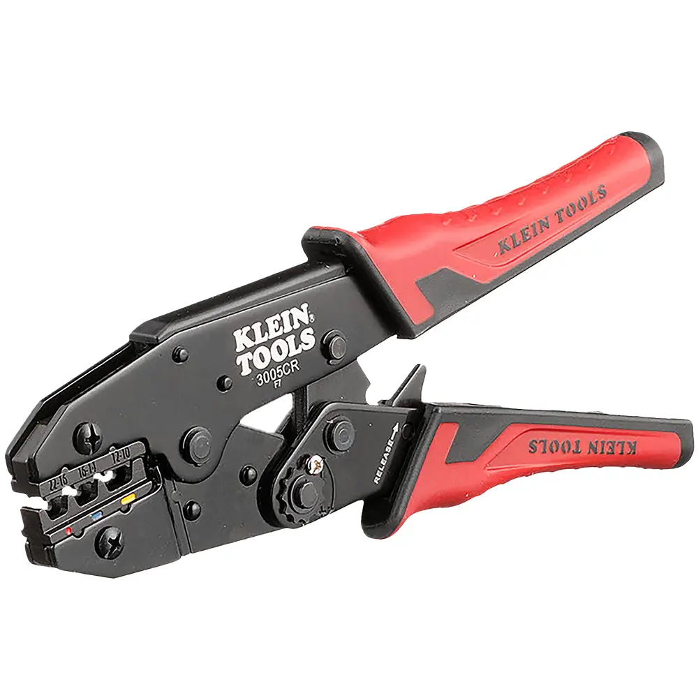 PINZA PONCHADORA 10-22 AWG PARA TERMINALES CON AISLAMIENTO KLEIN TOOLS