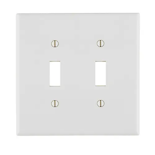 TAPA PARA 2 APAGADORES SENCILLOS 4X4 BAQUELITA, LEVITON
