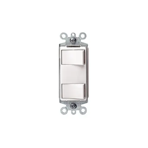 APAGADOR DOBLE DECORA 15A, 120V, LEVITON