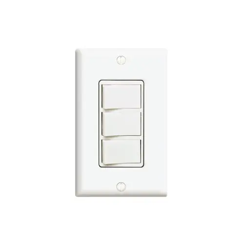 APAGADOR TRIPLE DECORA 15A, 120V, LEVITON