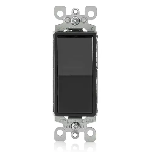 APAGADOR SENCILLO DECORA 15A, 120-277V, 3 VÍAS, CONEXIÓN A TIERRA, LEVITON