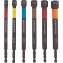 JUEGO DE MONTADORES DE TUERCAS ELÉCTRICOS CODIFICADOS POR COLOR Y MAGNÉTICOS, 6 PIEZAS KLEINTOOLS