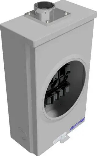 [7100R] BASE PARA WATTHORÍMETRO TRIFÁSICO 7 TERMINALES 125 AMP, RILEZ