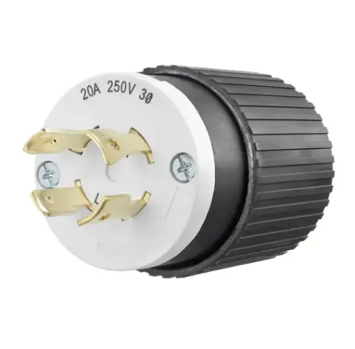 [71520NP] CLAVIJA DE BLOQUEO INDUSTRIAL L15-20P, 20A 250V TRIFÁSICO DELTA, BRYANT 