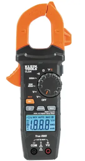 [CL220] MULTIMETRO DIGITAL PRO DE GANCHO 400A KLEIN