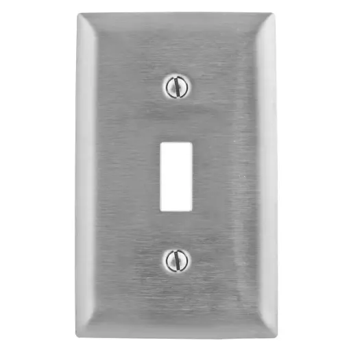 [TX24AS] TAPA ACERO INOXIDABLE 2X4" PARA APAGADOR SENCILLO, WDK