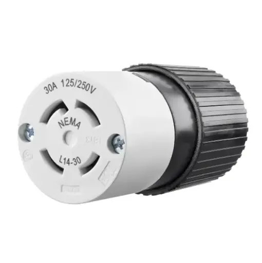 [71430NC] TOMA DE BLOQUEO COLGANTE INDUSTRIAL L14-30R, 30A 125/250V, BRYANT 