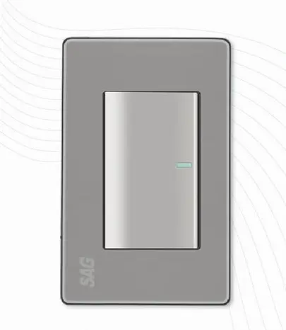 APAGADOR SENCILLO/ESCALERA CON TAPA, SAGELECTRIC