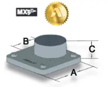 BASE PARA MASTIL DE ACOMETIDA