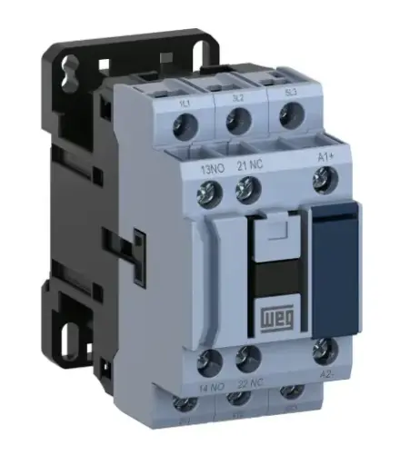 CONTACTOR CWB BOBINA 220 VCA 1NA+1NC, TIPO TORNILLO, WEG