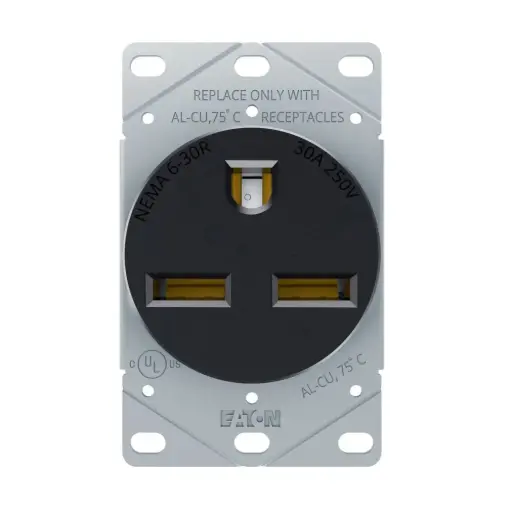 [1234-BOX] TOMA RECEPTÁCULO CARA DE CHINO 30A 250V, 6-30P, EATON