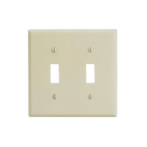 TAPA PARA 2 APAGADORES SENCILLOS 4X4 BAQUELITA, LEVITON