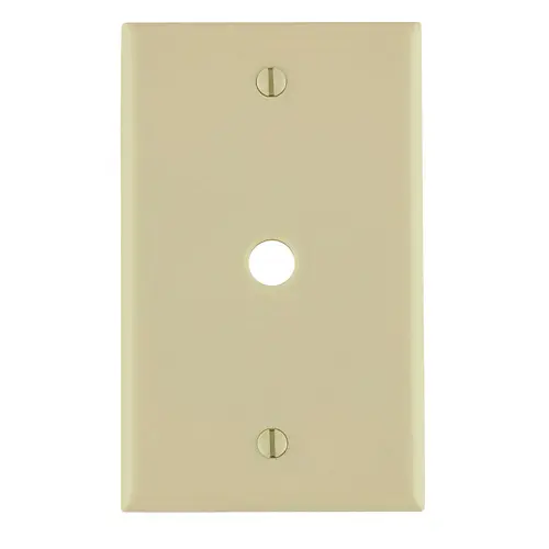 TAPA PARA TELÉFONO 1 ORIFICIO (.406"/10MM) 2X4 BAQUELITA, LEVITON