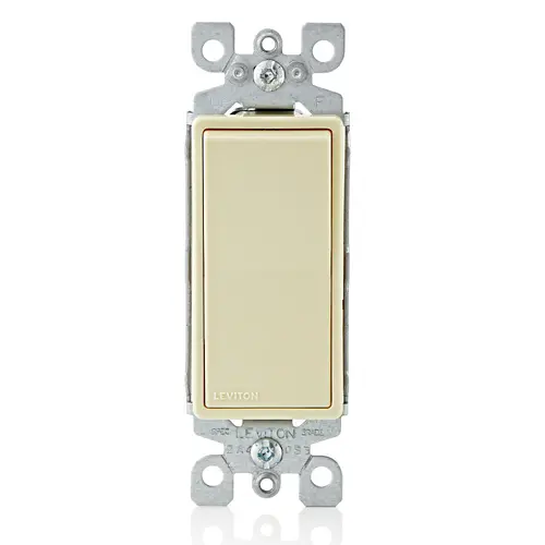 APAGADOR SENCILLO DECORA 15A, 120V-277V, CONEXIÓN A TIERRA, LEVITON