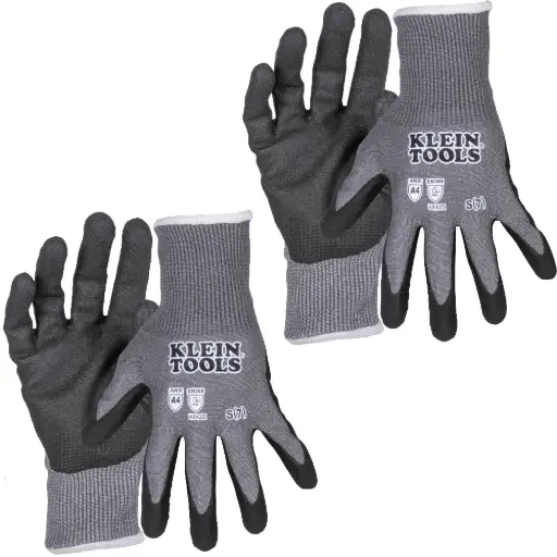 GUANTES TEJIDOS CON REVESTIMIENTO PEQUEÑOS CON RESISTENCIA A LOS CORTES NIVEL A4, APTOS PARA PANTALLAS TÁCTILES, 2 PARES